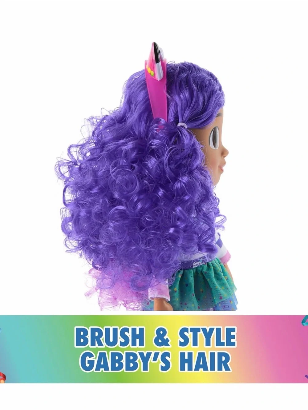 Gabby's Dollhouse Sing & Celebrate Gabby Girl Doll 13-Inches with Sound Effects